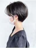 ショートおくれ毛前髪カット_ba343552