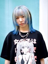 ヘア サロン イエロー(hair salon YELLOW)&nbsp;ホワイトカラー×ブルー