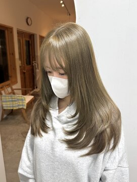 オリーブベージュ　レイヤー