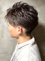 ディスイズバーバーサード(THIS IS BARBER 3rd)&nbsp;刈り上げ メンズショート オールバック ツーブロック 20代