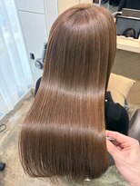 ジーナ 福岡藤崎(Zina)&nbsp;《艶髪》髪質改善×ミルクティーベージュ