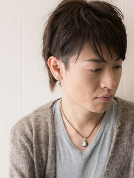 モッズヘア メン 新所沢店(mod's hair men) 20代30代ダークアッシュビジネス刈り上げない大人ウルフd新所沢