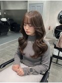 韓国レイヤーカット/ロング/マロンベージュ/山本うらら