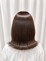ココカラヘアー ニコ(cococara hair nico) 切りっぱなしミディアム/アッシュブラウン