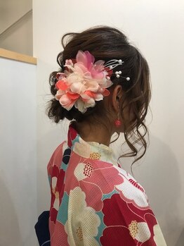 メルシー(Merci)の写真/花火大会やデート行事に浴衣着付けを。プロの技で華やかに整えませんか☆