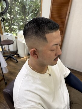 イタクラ 赤道店 (ITAKURA) メンズカット/0ミリフェード/クロップスタイル/おしゃれボウズ