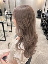エノア 青山(ENORE)&nbsp;ミルクティベージュ/ケアブリーチ/ハイトーン/透明感カラー