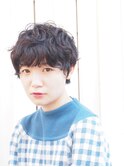 【kamiya】＊ マッシュショート × 黒髪パーマ