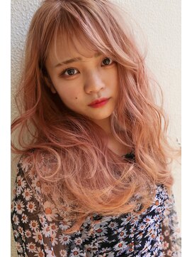 イソラブル(ISOLA-blu) 【ダブルカラー】ピンクベージュ×柔らかロング