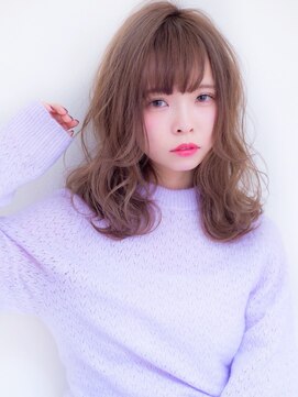 ロンドプランタン 恵比寿(Lond Printemps) 大人かわいいゆるふわ波ウェーブ鎖骨ミディ