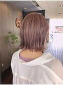 ピンクカラーボブ氏木