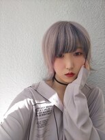 リアイス(Re:ICE)&nbsp;ミニウルフ/くすみブルー/流れるレイヤー/インナーハイライト