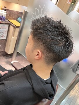 銀座マツナガ 浅草店 メンズショートスタイル/刈り上げツーブロ/ビジネスアップバング