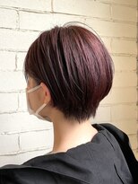 アトリエ ミム 二子玉川店(atelier mim) ショートボブ ブラウンパープル