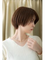 カバーヘアアンドスパ ブリス 浦和(COVER HAIR&SPA bliss)&nbsp;ミルクチョコレートシルキーマニッシュショートZ浦和30代40代