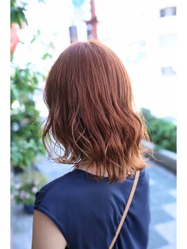 ボアップ(boappu) #オレンジカラー# オレンジベージュ#韓国ヘア#イルミナカラー