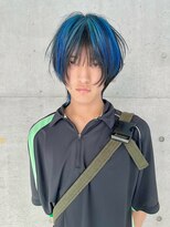 デザインウルフ×青×黒