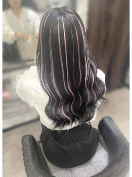 オズ 梅田店(OZ) エクステ10枚でハイライト風/ペールピンク/量産型/推し色/梅田