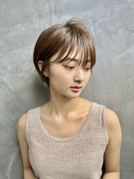 ナンバー 六本松(Number) 大人可愛い20代30代40代丸みショートボブ/前髪カット/韓国
