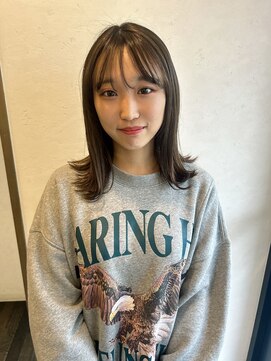 ヘアスペースブルーム エボリューション 庄内店(HAIR SPACE BLOOM evolution) 【庄内店/カラー】 透明感カラー20代30代40代 ×セミロング