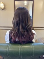 オーリー 上里本庄店(OLLIE) 毛先デザインカラー◎アッシュピンク