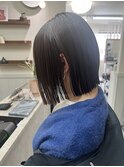 切りっぱなしボブ