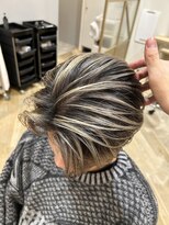 ラランジェ 緑井店(LARANJE)&nbsp;メンズバレイヤージュ×メンズセンターパート