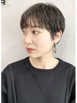 ミクマル(micmal) 20代30代大人可愛い小顔ショート丸みショートボブ黒髪ショート