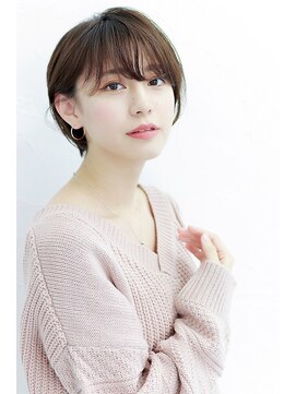 オーバーヘアー 大久保店(over hair) 【over hair】 大人ショートボブスタイル