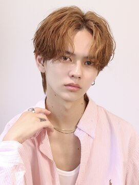 オーシャン トーキョー コウベ(OCEAN TOKYO KOBE) ニュアンスパーマダウンパーマ黒髪韓国マッシュツーブロック