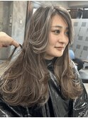 髪質改善縮毛矯正,レイヤー,縮毛矯正,白髪ぼかしハイライト.白髪