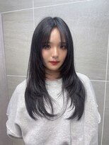 アンジェリカラボ 梅田店(ANGELICA LABO) 韓国風レイヤー×艶感アップグレージュカラー