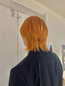 エイトセカンド 新宿三丁目店(EIGHT second) オレンジヘア