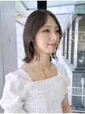 ワンレンボブ　伸ばしかけボブ　京都美容室　進詩織