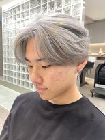 サンクマーケット 渋谷(cinq MARKET)&nbsp;オリーブグレージュメンズアッシュグレージュカラーシルバーヘア