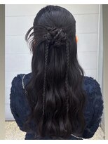 ガーランド (Garland) 【人気!】カチモリハーフアップ ヘアアレンジ 結婚式 カチモリ