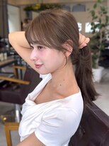 コート 表参道(Cote)&nbsp;美髪レイヤーカット／顔まわりレイヤー／ロングレイヤ 一/前髪