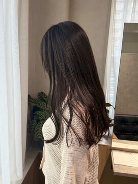 ニカ ボーテ(Nika beaute) 顔周りカット小顔似合わせカット アッシュベージュ