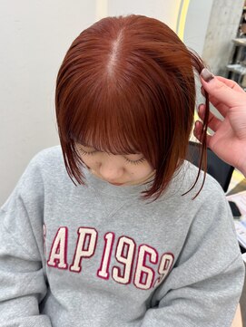 ガーデン 渋谷(GARDEN) ボブ レイヤーボブ フェイスレイヤー 暖色カラー