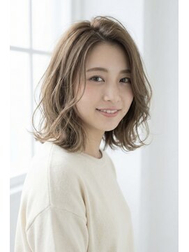 ゆるふわグレージュボブ