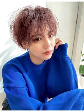 大人ガーリー/白髪前髪/ショートボブ/20代30代40代50代/仙台