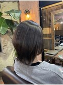 【黒髪/カーキベージュ/くらげヘア】千葉香奈