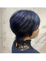 ルート(root)&nbsp;ネイビー/ウルフ/ショート/ダブルカラー/登戸/多摩区