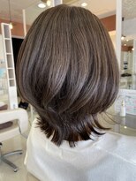アール 滝ノ水店(#arl) 大人可愛い20代30代40代小顔ウルフレイヤーボブ丸みショートボブ