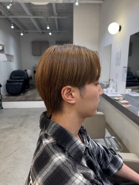 メンズバイココテラス 豊中(men's by cocoterace) コンマバング/ミルクティーカラー
