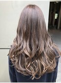 《GRANDLINE松本祐太朗》グレーベージュ  ロングレイヤー