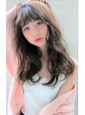 透明感アッシュ×ほつれウェーブ
