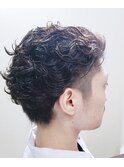 ツーブロ&パーマ