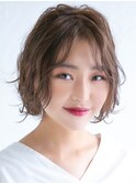くせ毛風ゆるふわボブ