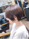 【mag  ginza】丸みくびれの大人ショートヘア×ハイライトカラー